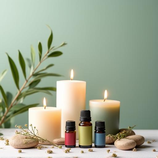 Velas de aromaterapia con aceites esenciales