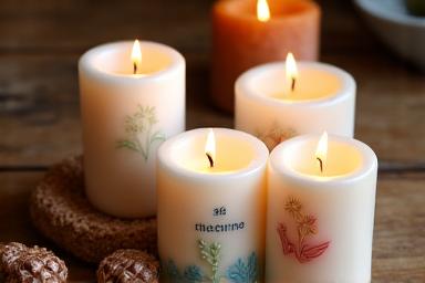 Velas personalizadas artesanales